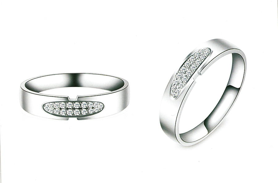 แบบตัวอย่างแหวนชายเพชรแท้ทองคำแท้แหวนชูแหวนแต่งงานแหวนคู่1631