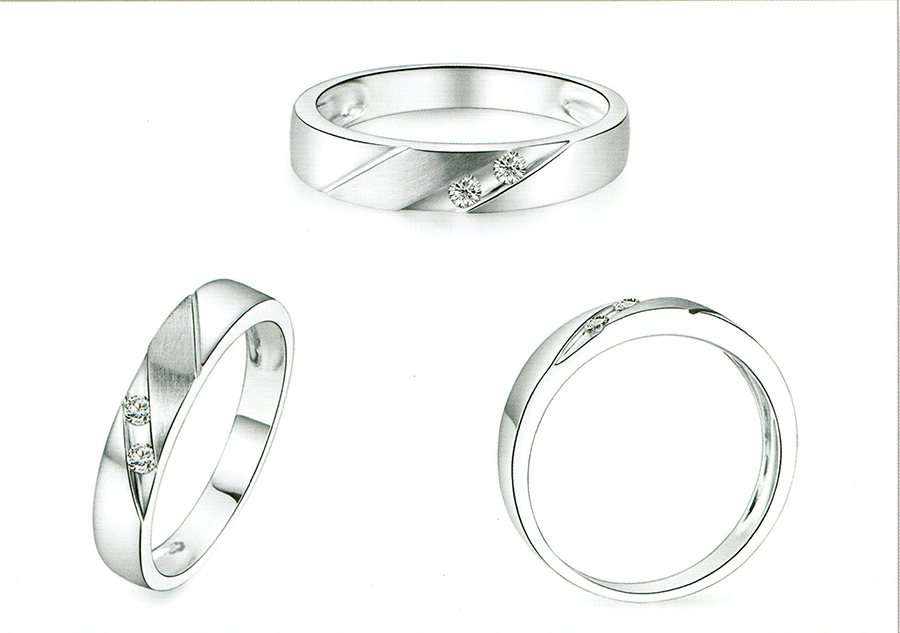แบบตัวอย่างแหวนชายเพชรแท้ทองคำแท้แหวนชูแหวนแต่งงานแหวนคู่1661