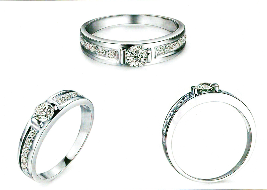 แบบตัวอย่างแหวนชายเพชรแท้ทองคำแท้แหวนชูแหวนแต่งงานแหวนคู่1672