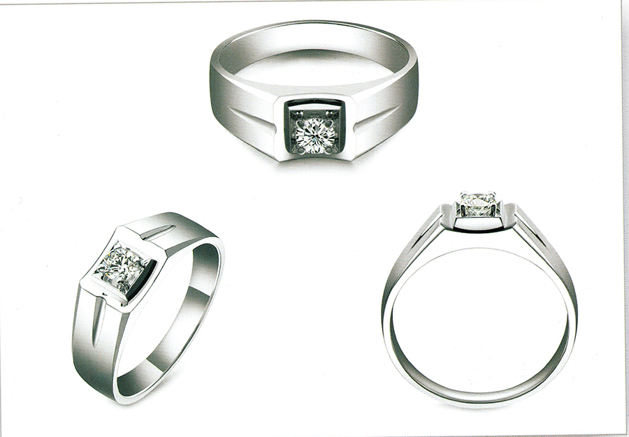 แบบตัวอย่างแหวนชายเพชรแท้ทองคำแท้แหวนชูแหวนแต่งงานแหวนคู่1692