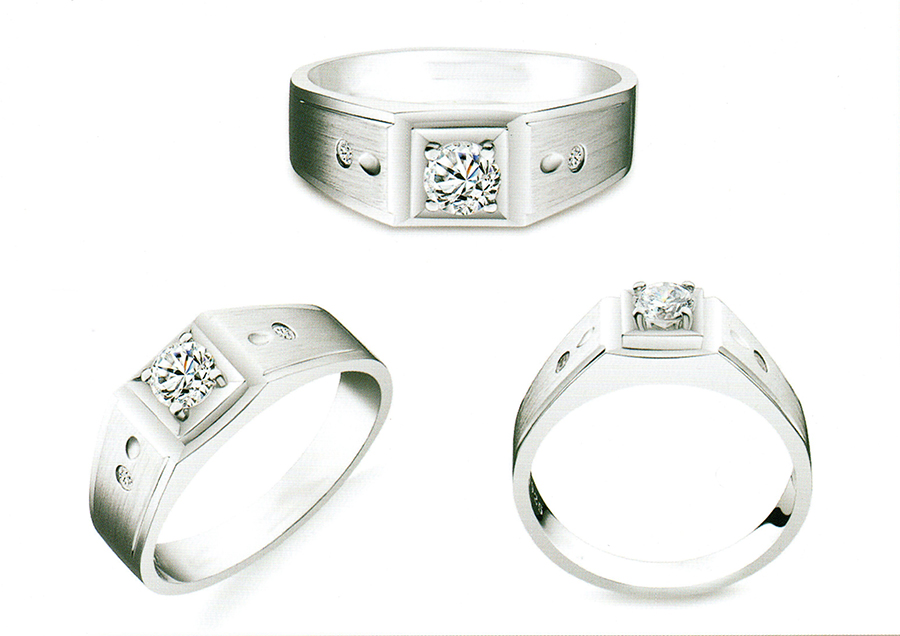 แบบตัวอย่างแหวนชายเพชรแท้ทองคำแท้แหวนชูแหวนแต่งงานแหวนคู่1711