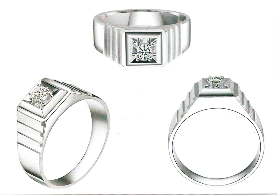 แบบตัวอย่างแหวนชายเพชรแท้ทองคำแท้แหวนชูแหวนแต่งงานแหวนคู่1791