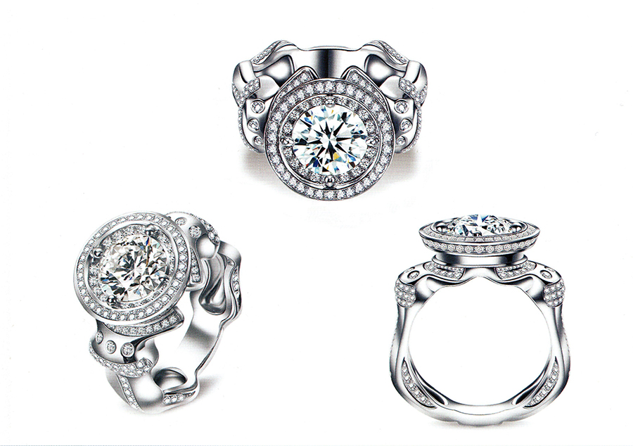 แบบตัวอย่างแหวนชายเพชรแท้ทองคำแท้แหวนชูแหวนแต่งงานแหวนคู่1841