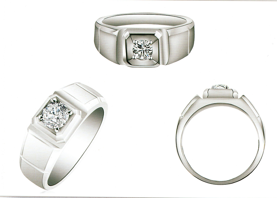 แบบตัวอย่างแหวนชายเพชรแท้ทองคำแท้แหวนชูแหวนแต่งงานแหวนคู่1861