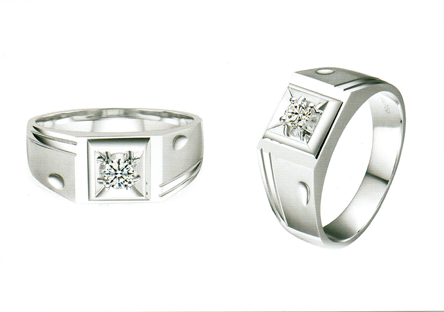 แบบตัวอย่างแหวนชายเพชรแท้ทองคำแท้แหวนชูแหวนแต่งงานแหวนคู่2032