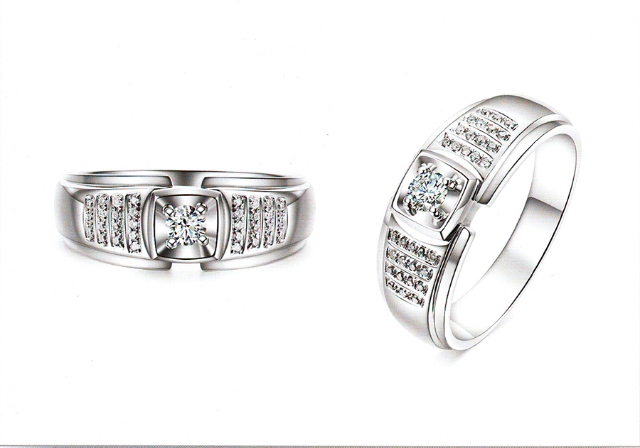แบบตัวอย่างแหวนชายเพชรแท้ทองคำแท้แหวนชูแหวนแต่งงานแหวนคู่2082