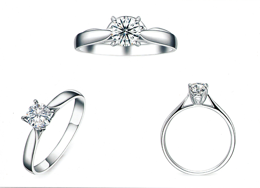 แบบตัวอย่างแหวนเพชรแท้ทองคำแท้แหวนชูแหวนแต่งงานแหวนคู่1081