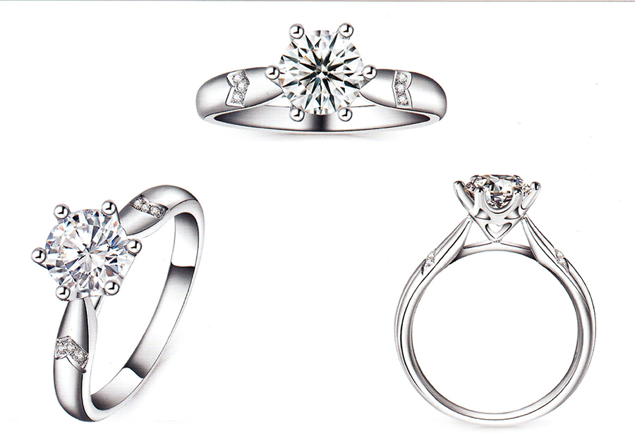 แบบตัวอย่างแหวนเพชรแท้ทองคำแท้แหวนชูแหวนแต่งงานแหวนคู่1121