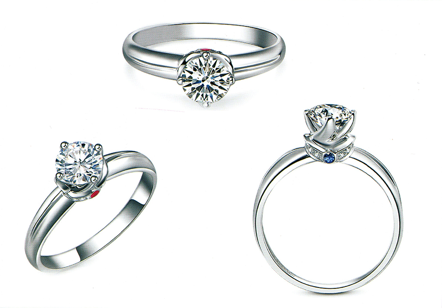 แบบตัวอย่างแหวนเพชรแท้ทองคำแท้แหวนชูแหวนแต่งงานแหวนคู่1161
