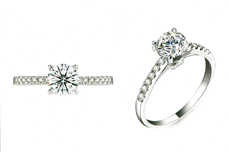 แบบตัวอย่างแหวนเพชรแท้ทองคำแท้แหวนชูแหวนแต่งงานแหวนคู่1182
