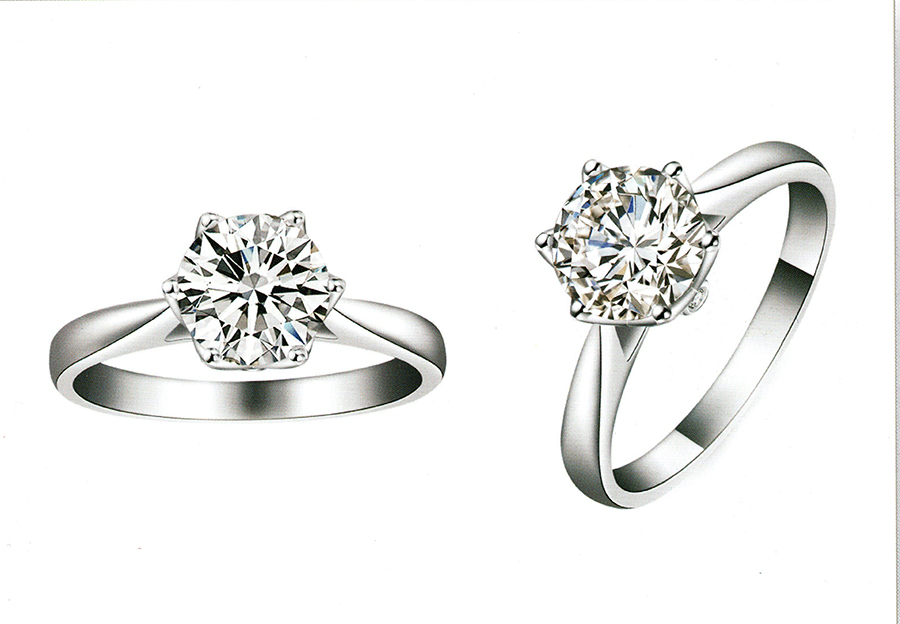 แบบตัวอย่างแหวนเพชรแท้ทองคำแท้แหวนชูแหวนแต่งงานแหวนคู่1192