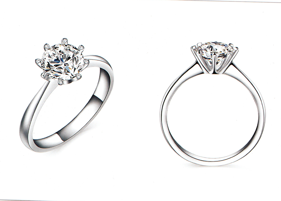แบบตัวอย่างแหวนเพชรแท้ทองคำแท้แหวนชูแหวนแต่งงานแหวนคู่1201