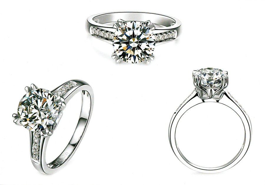 แบบตัวอย่างแหวนเพชรแท้ทองคำแท้แหวนชูแหวนแต่งงานแหวนคู่1221