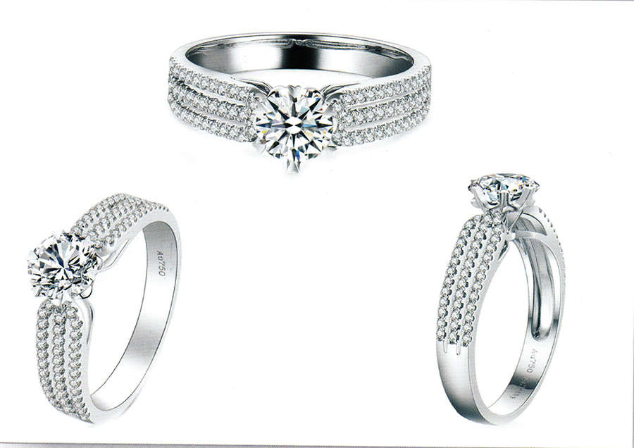 แบบตัวอย่างแหวนเพชรแท้ทองคำแท้แหวนชูแหวนแต่งงานแหวนคู่1242