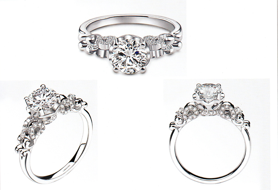 แบบตัวอย่างแหวนเพชรแท้ทองคำแท้แหวนชูแหวนแต่งงานแหวนคู่1251