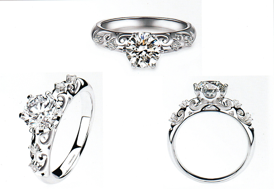 แบบตัวอย่างแหวนเพชรแท้ทองคำแท้แหวนชูแหวนแต่งงานแหวนคู่1252