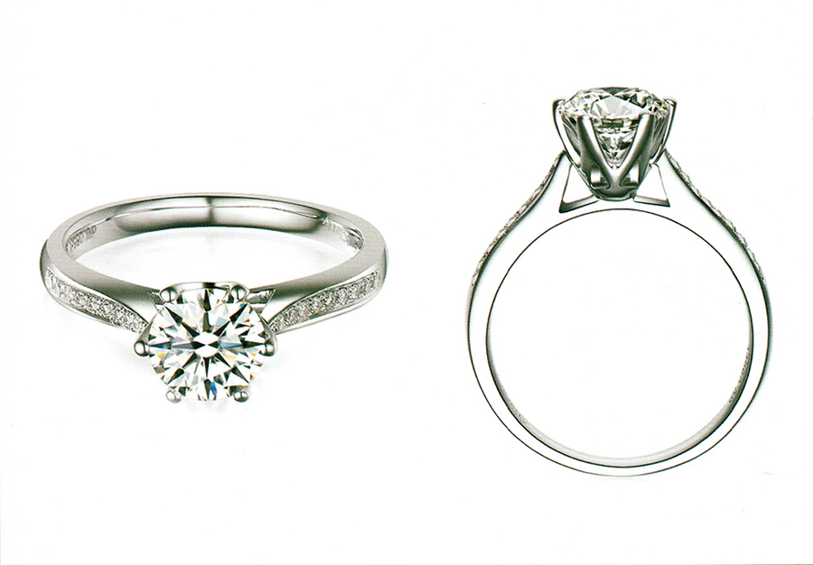 แบบตัวอย่างแหวนเพชรแท้ทองคำแท้แหวนชูแหวนแต่งงานแหวนคู่1271
