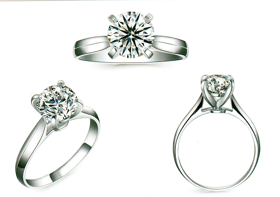 แบบตัวอย่างแหวนเพชรแท้ทองคำแท้แหวนชูแหวนแต่งงานแหวนคู่1272