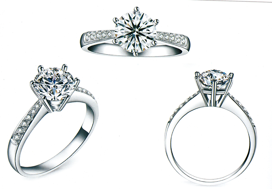 แบบตัวอย่างแหวนเพชรแท้ทองคำแท้แหวนชูแหวนแต่งงานแหวนคู่1282