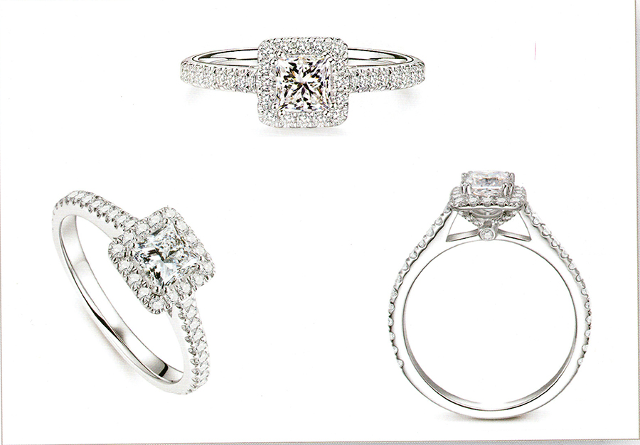 แบบตัวอย่างแหวนเพชรแท้ทองคำแท้แหวนชูแหวนแต่งงานแหวนคู่1311