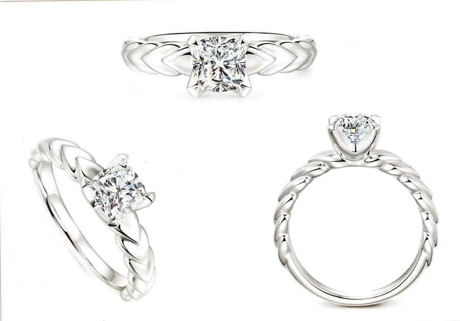 แบบตัวอย่างแหวนเพชรแท้ทองคำแท้แหวนชูแหวนแต่งงานแหวนคู่1312