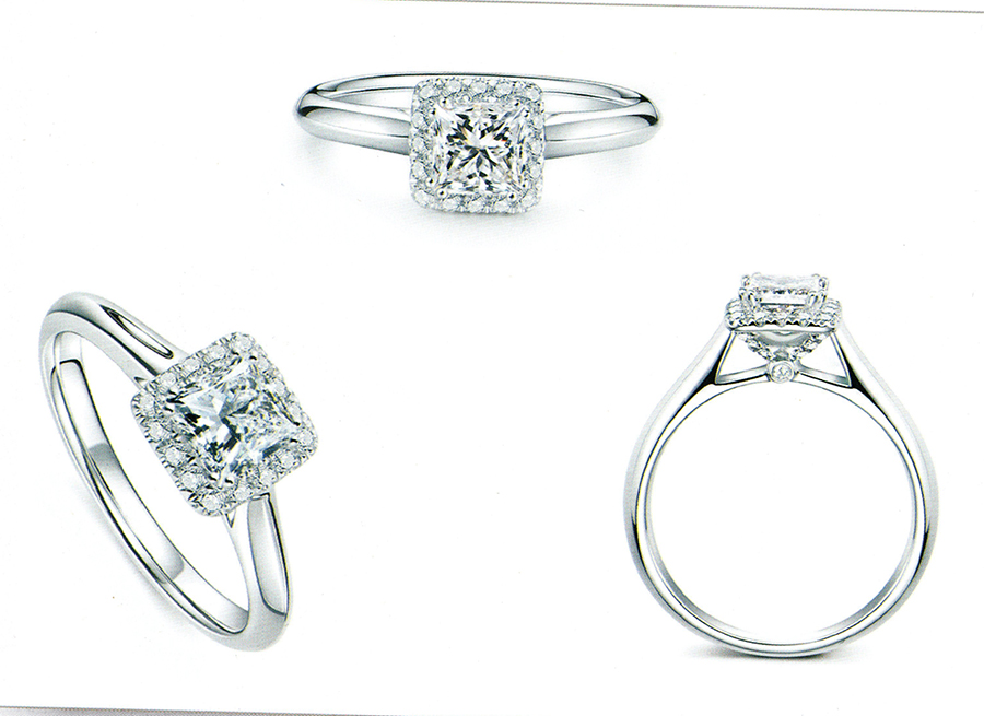 แบบตัวอย่างแหวนเพชรแท้ทองคำแท้แหวนชูแหวนแต่งงานแหวนคู่1322