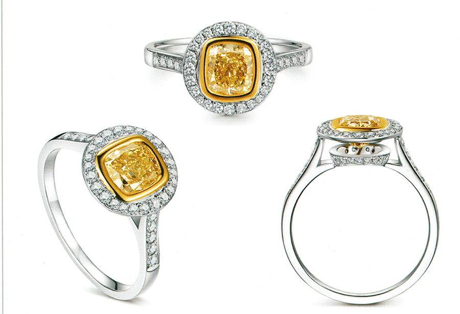แบบตัวอย่างแหวนเพชรแท้ทองคำแท้แหวนชูแหวนแต่งงานแหวนคู่1351
