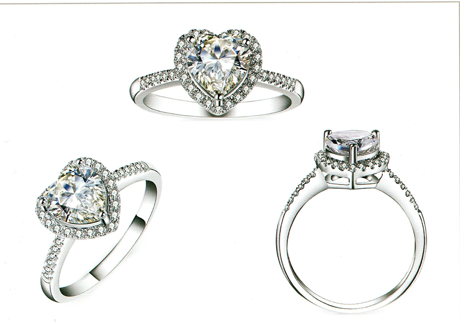 แบบตัวอย่างแหวนเพชรแท้ทองคำแท้แหวนชูแหวนแต่งงานแหวนคู่1352