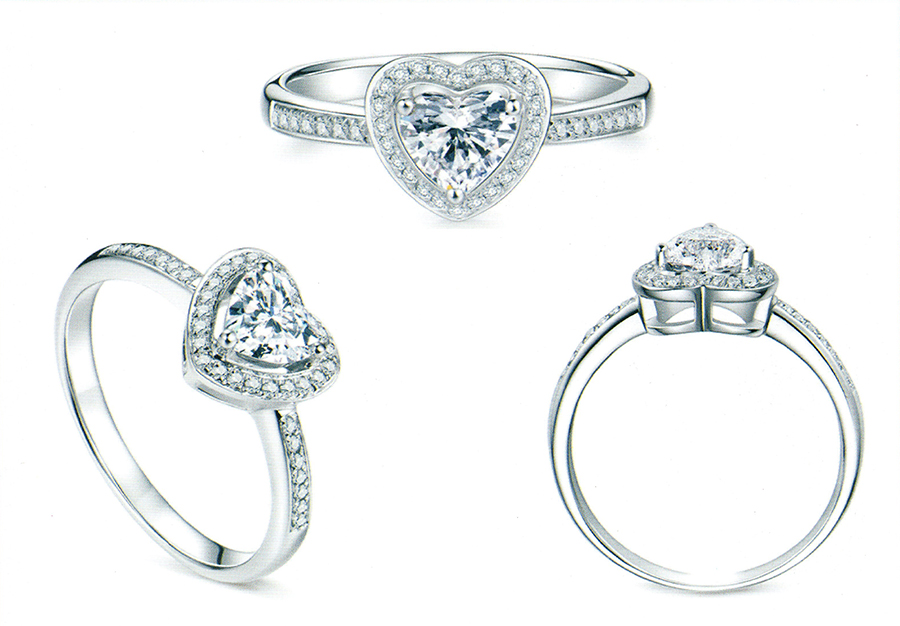 แบบตัวอย่างแหวนเพชรแท้ทองคำแท้แหวนชูแหวนแต่งงานแหวนคู่1371