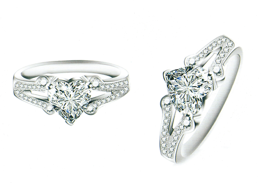 แบบตัวอย่างแหวนเพชรแท้ทองคำแท้แหวนชูแหวนแต่งงานแหวนคู่1372