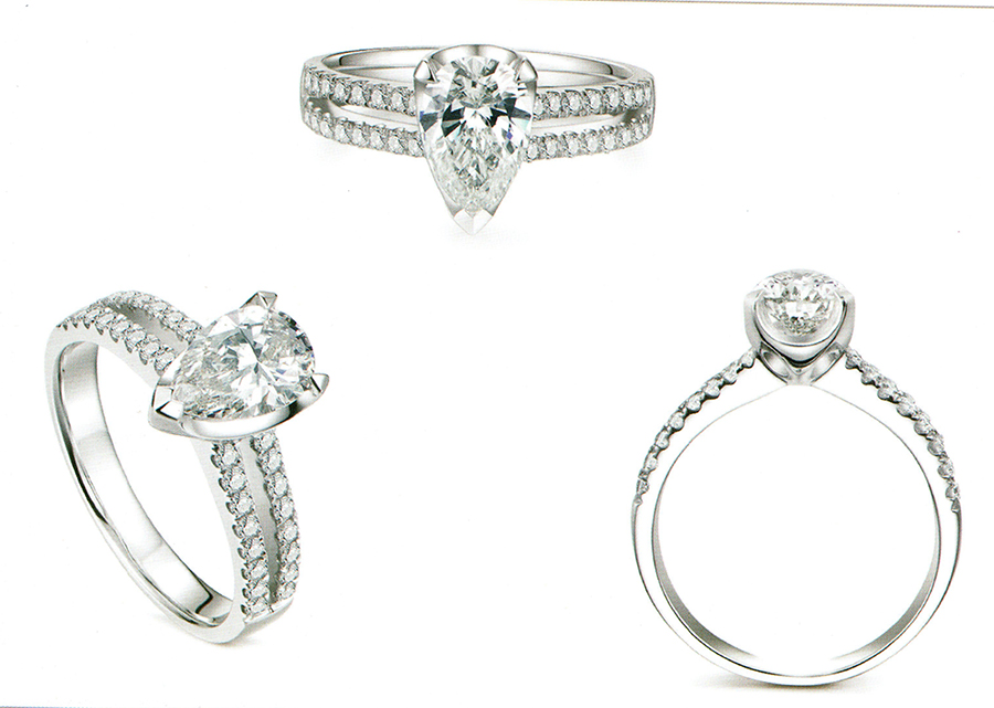 แบบตัวอย่างแหวนเพชรแท้ทองคำแท้แหวนชูแหวนแต่งงานแหวนคู่1382