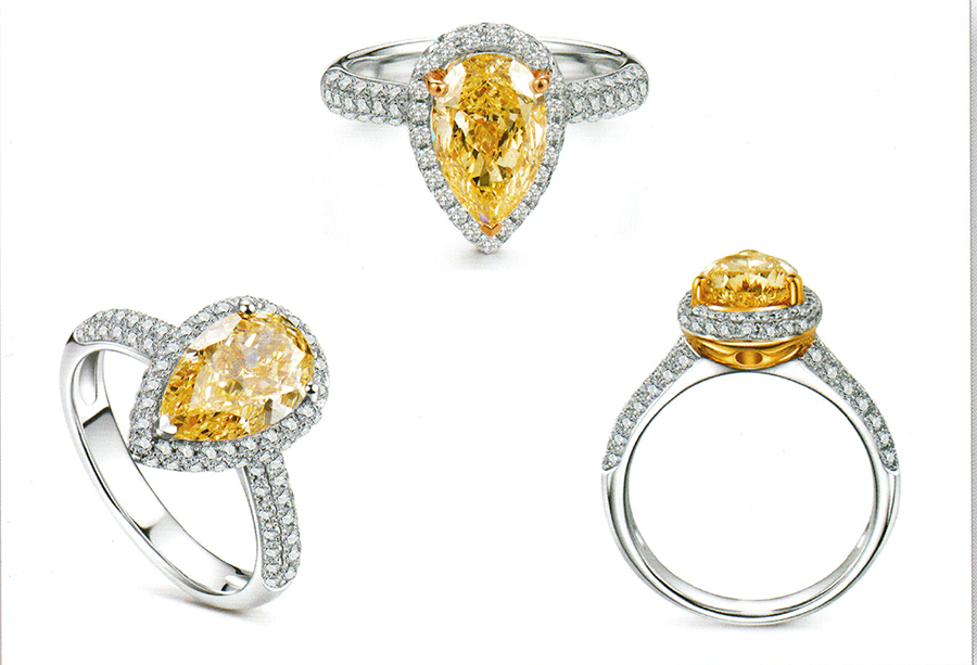 แบบตัวอย่างแหวนเพชรแท้ทองคำแท้แหวนชูแหวนแต่งงานแหวนคู่1392