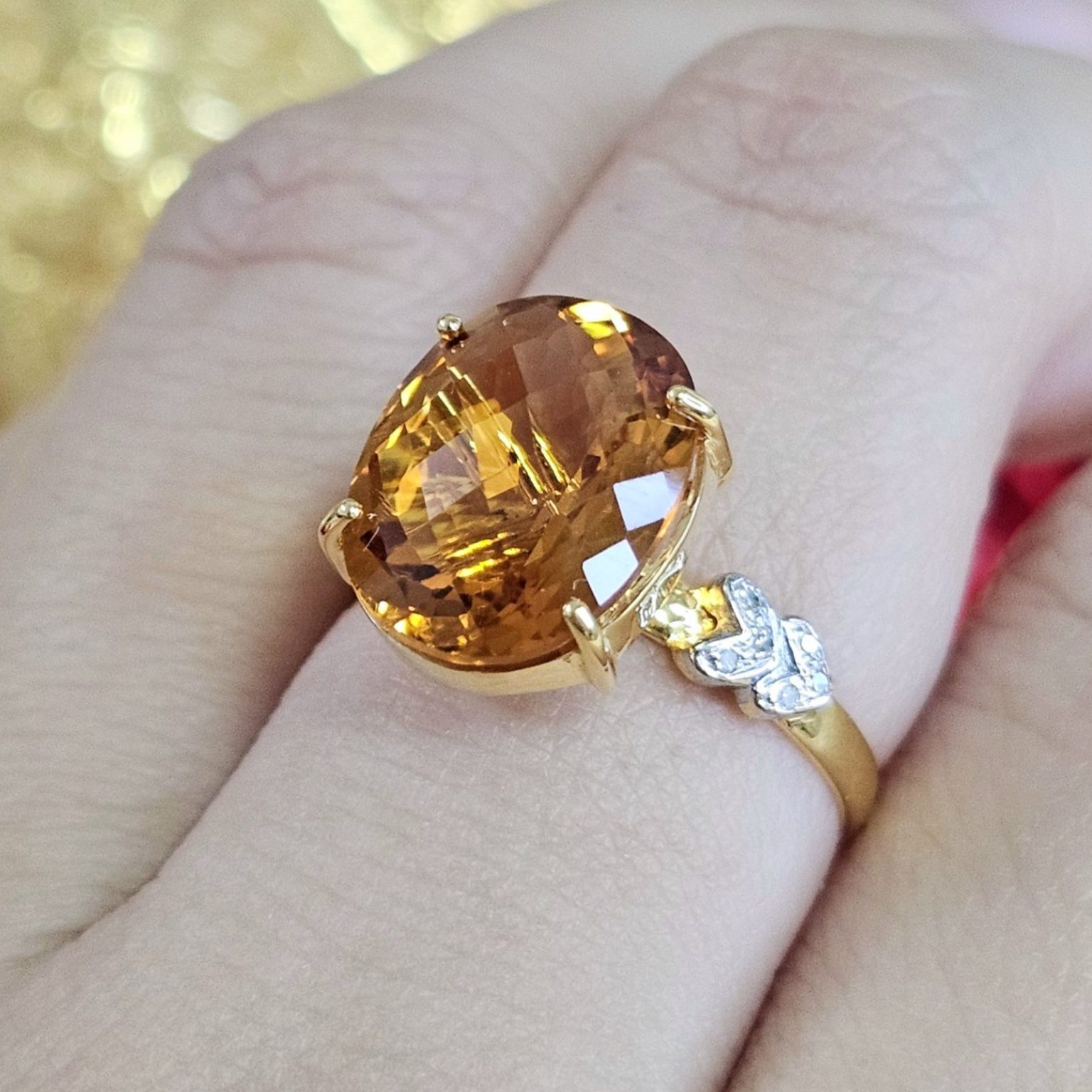 แหวนพลอย แหวนซิทรีสีแม่โขง